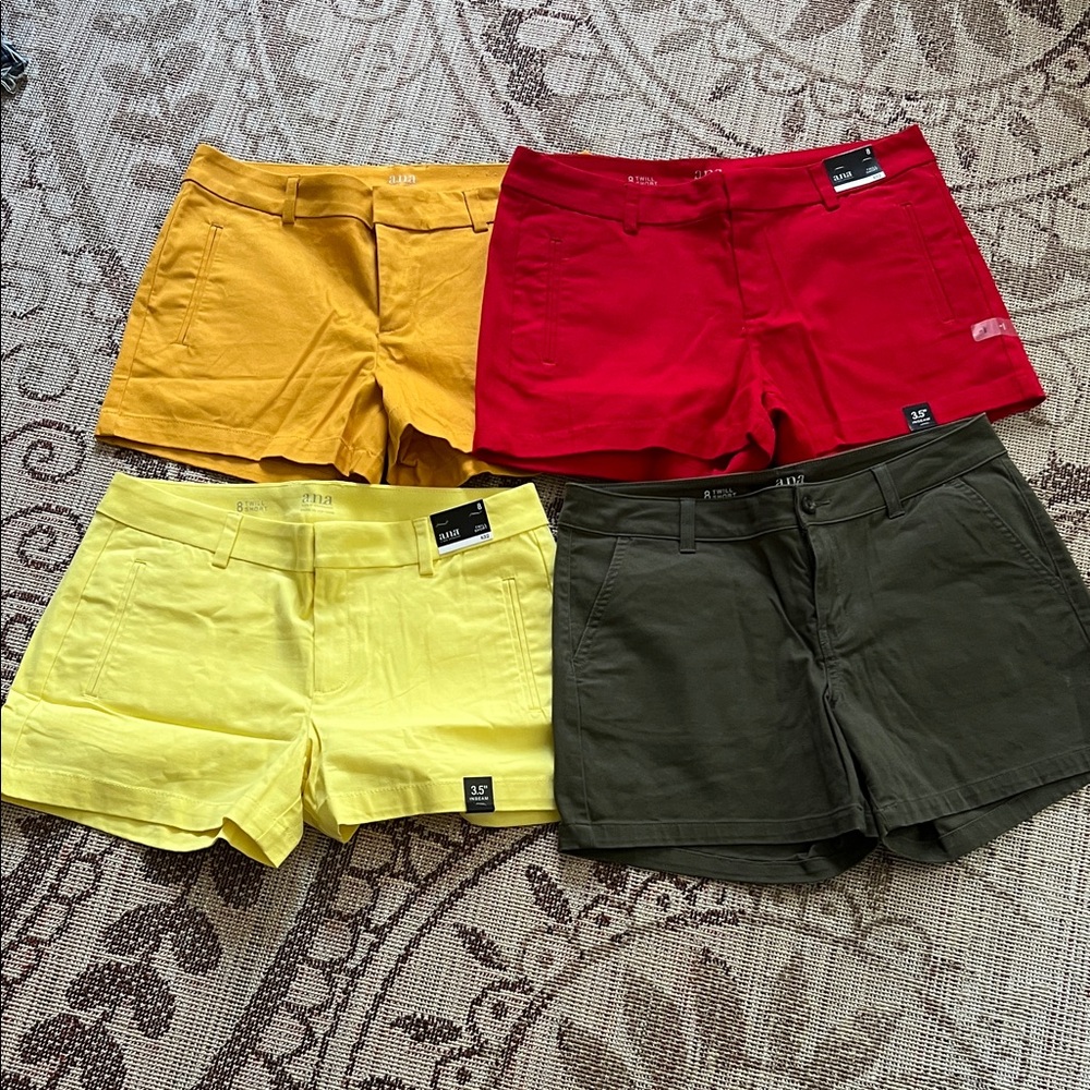 a.n.a Women's Shorts Set — Red, Yellow, Gold, Green